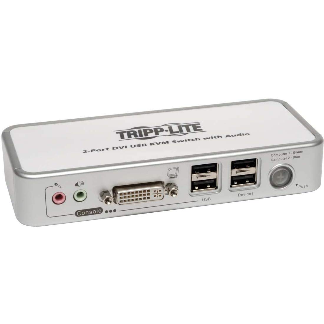 Amazon.com: Tripp Lite 2-Port DVI/USB Desktop KVM Switch with